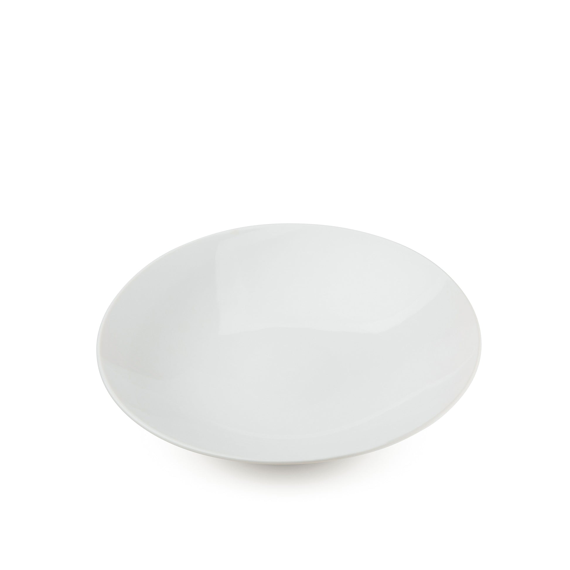 8" white porcelain coupe bowl, salad bowl, soup bowl, 45 degree view, media 4 of 4