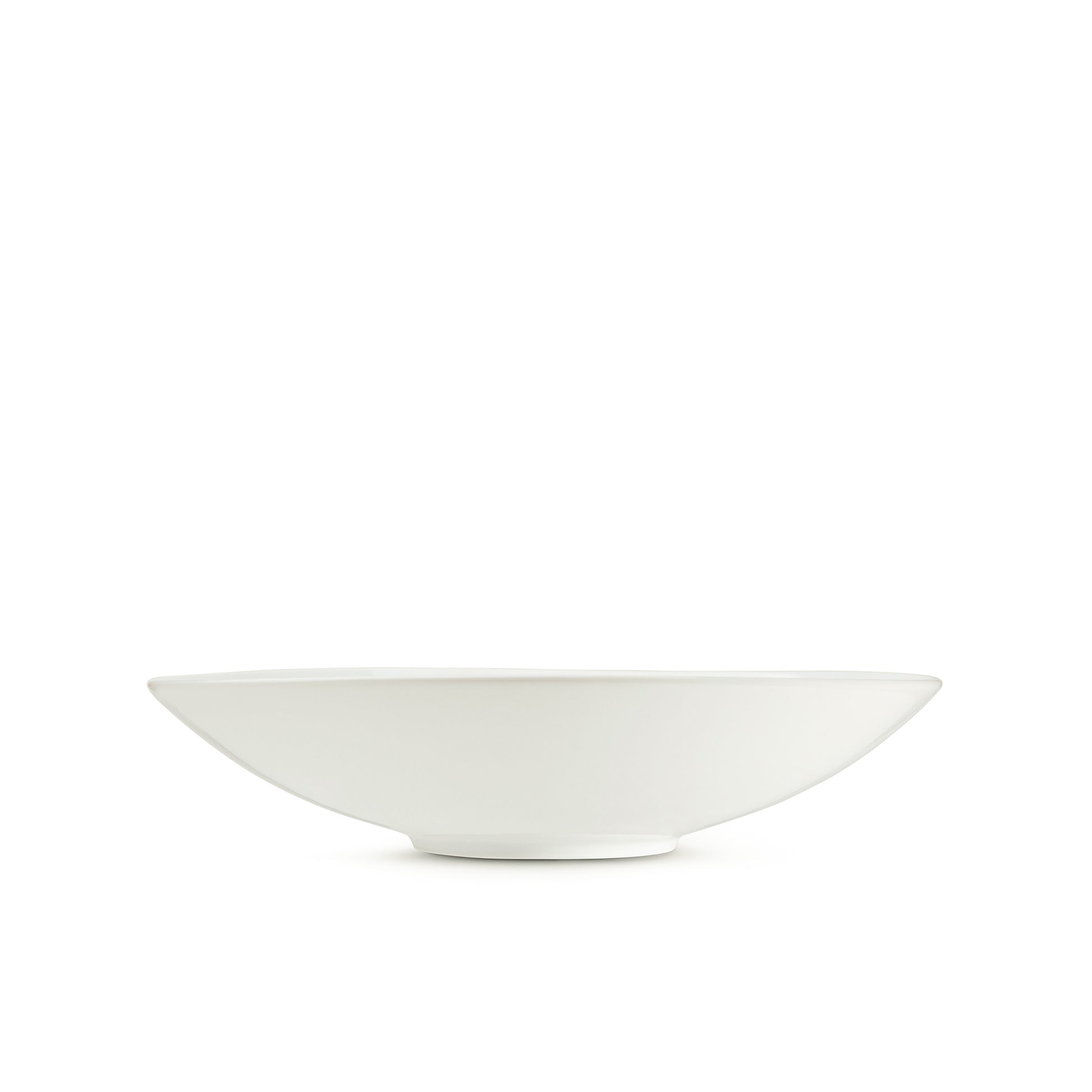 8" white porcelain coupe bowl, salad bowl, soup bowl, horizontal view, media 1 of 4