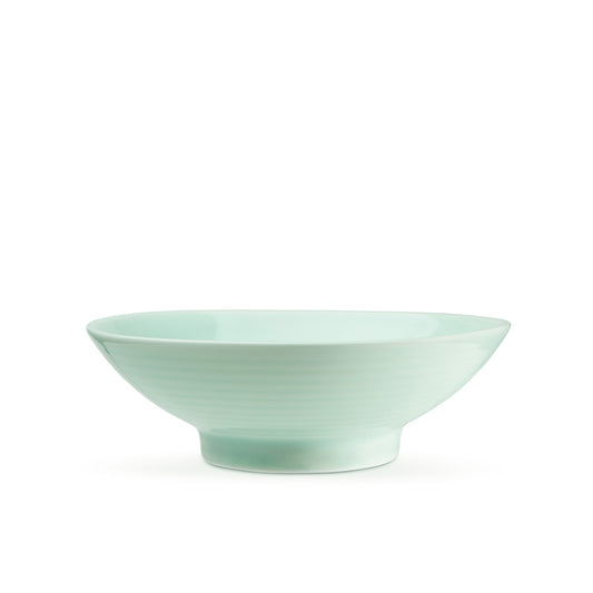 7" green celadon porcelain bowl, front view, media 1 of 5