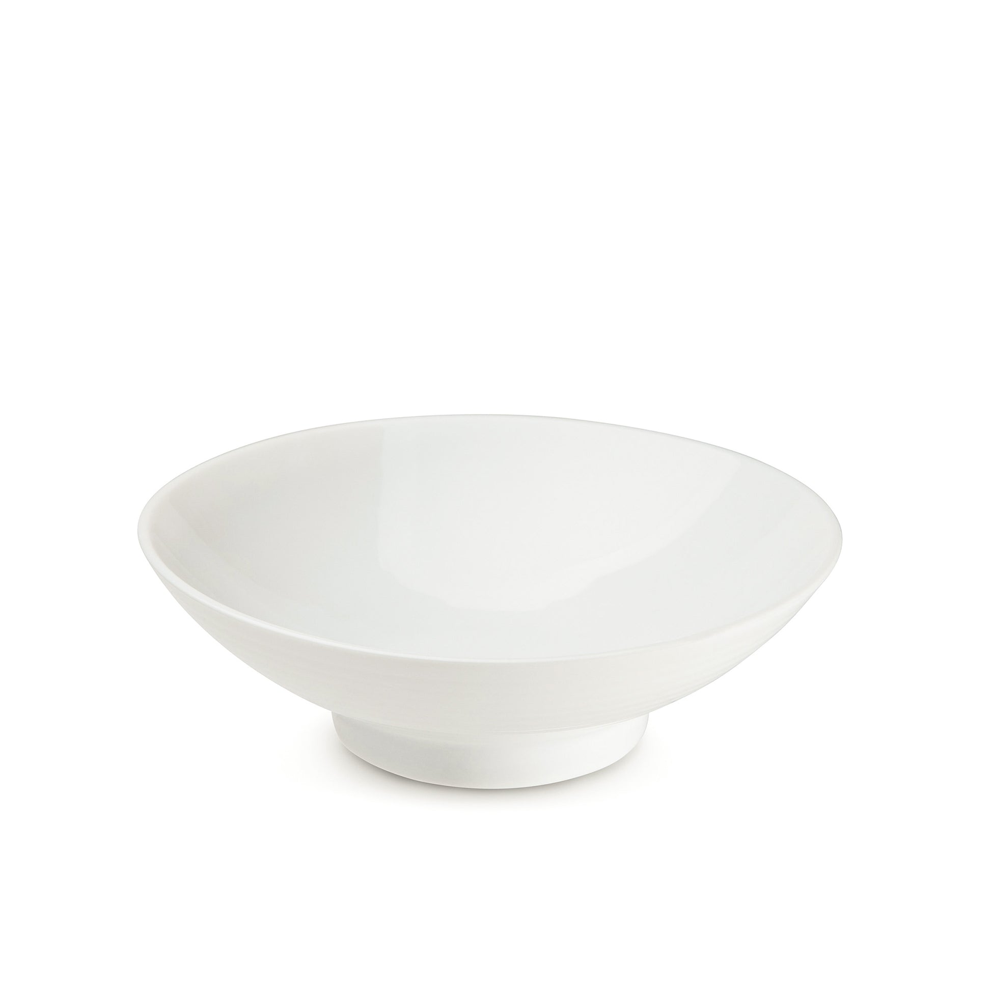 7" white porcelain bowl, 45 degree view, media 3 of 4