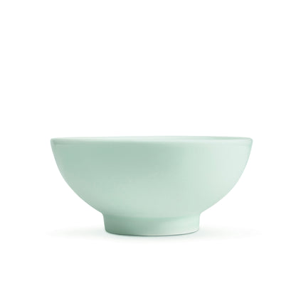4.75" green celadon porcelain bowl, small bowl, rice bowl, horizontal view, media 4 of 4