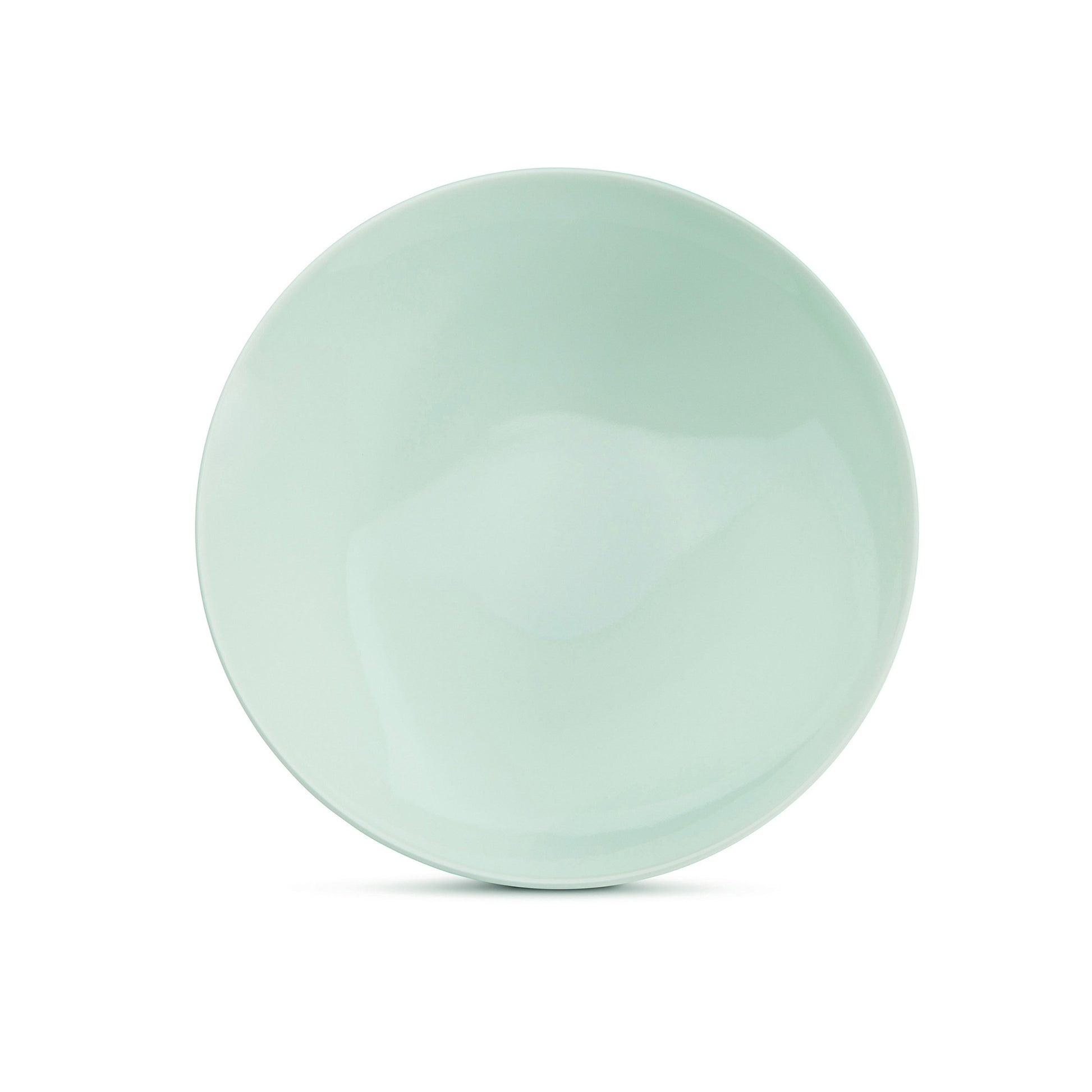 8" green celadon porcelain coupe bowl, salad bowl, soup bowl, top view, media 2 of 4