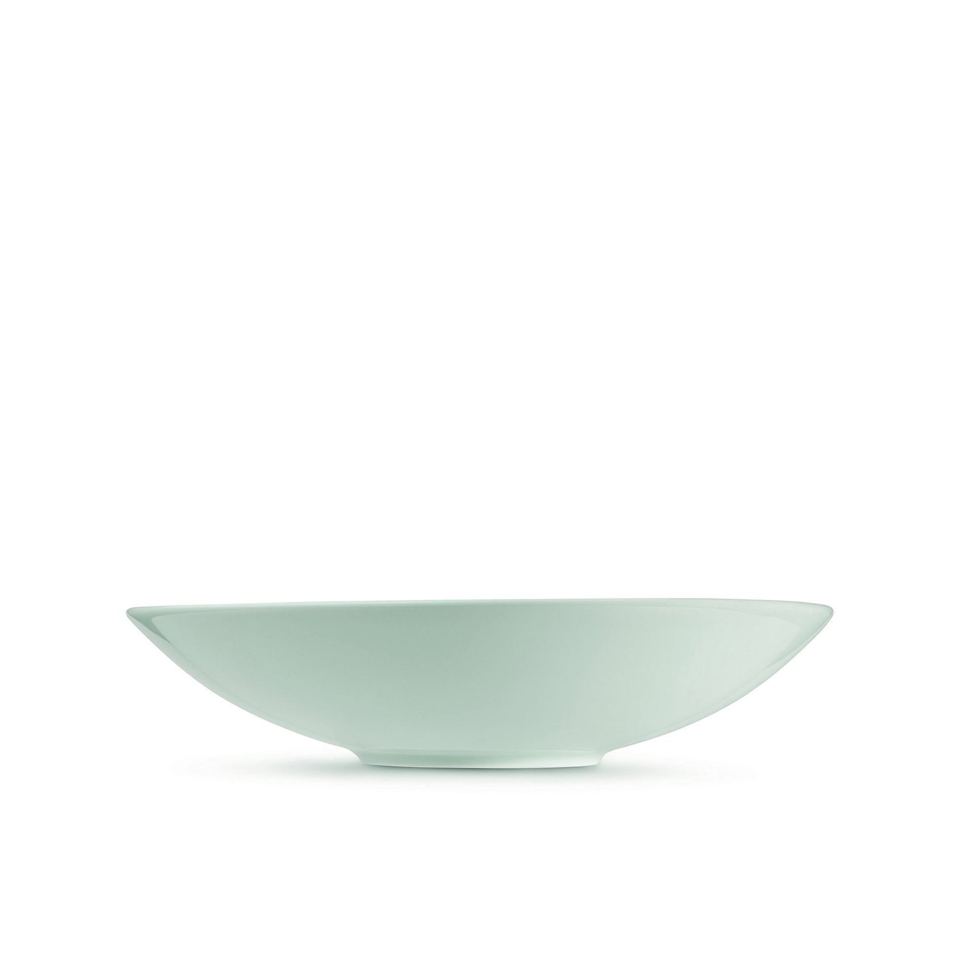 9" green celadon porcelain coupe bowl, salad bowl, soup bowl, horizontal view, media 4 of 4