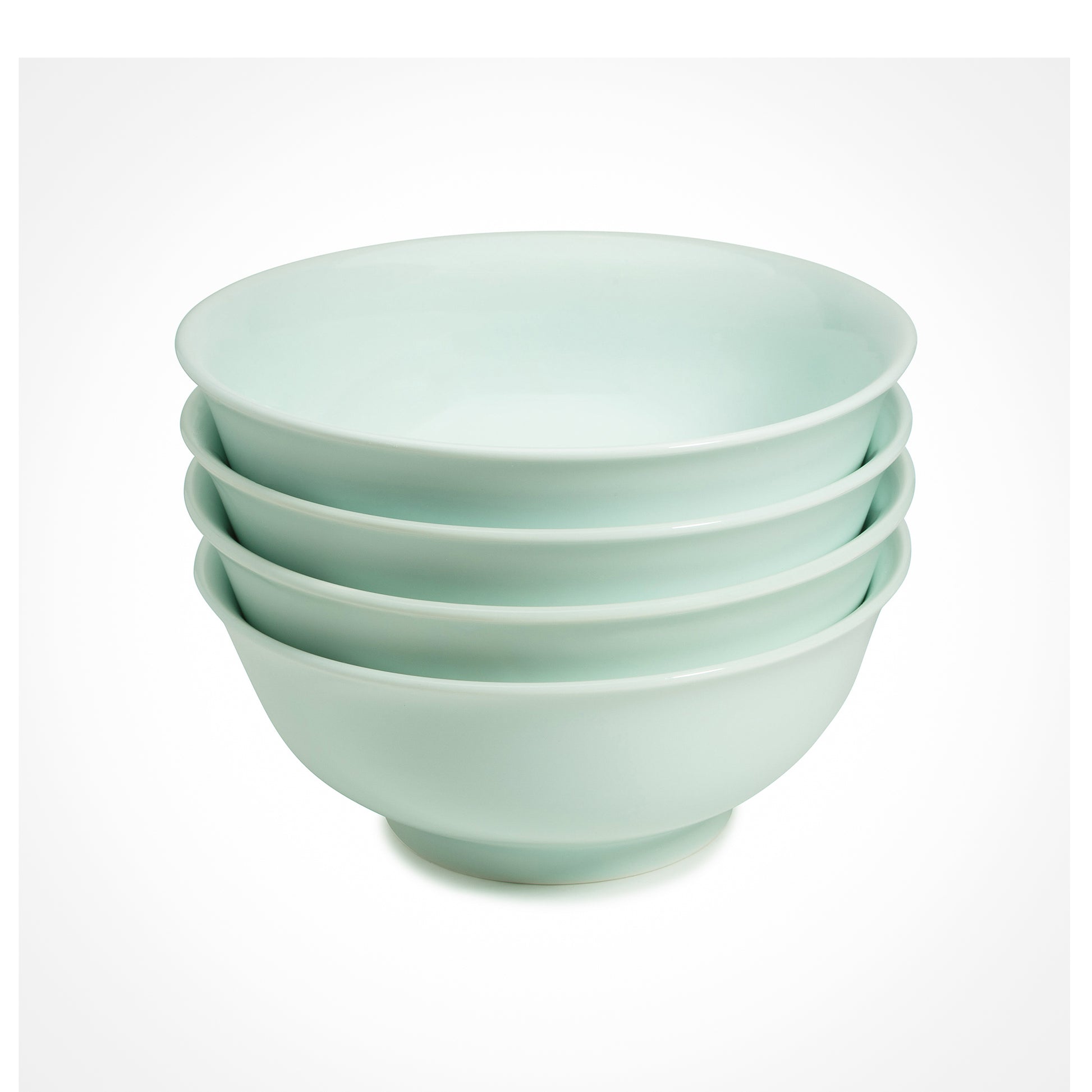 8 piece green celadon porcelain Zhengde bowl set, media 4 of 4