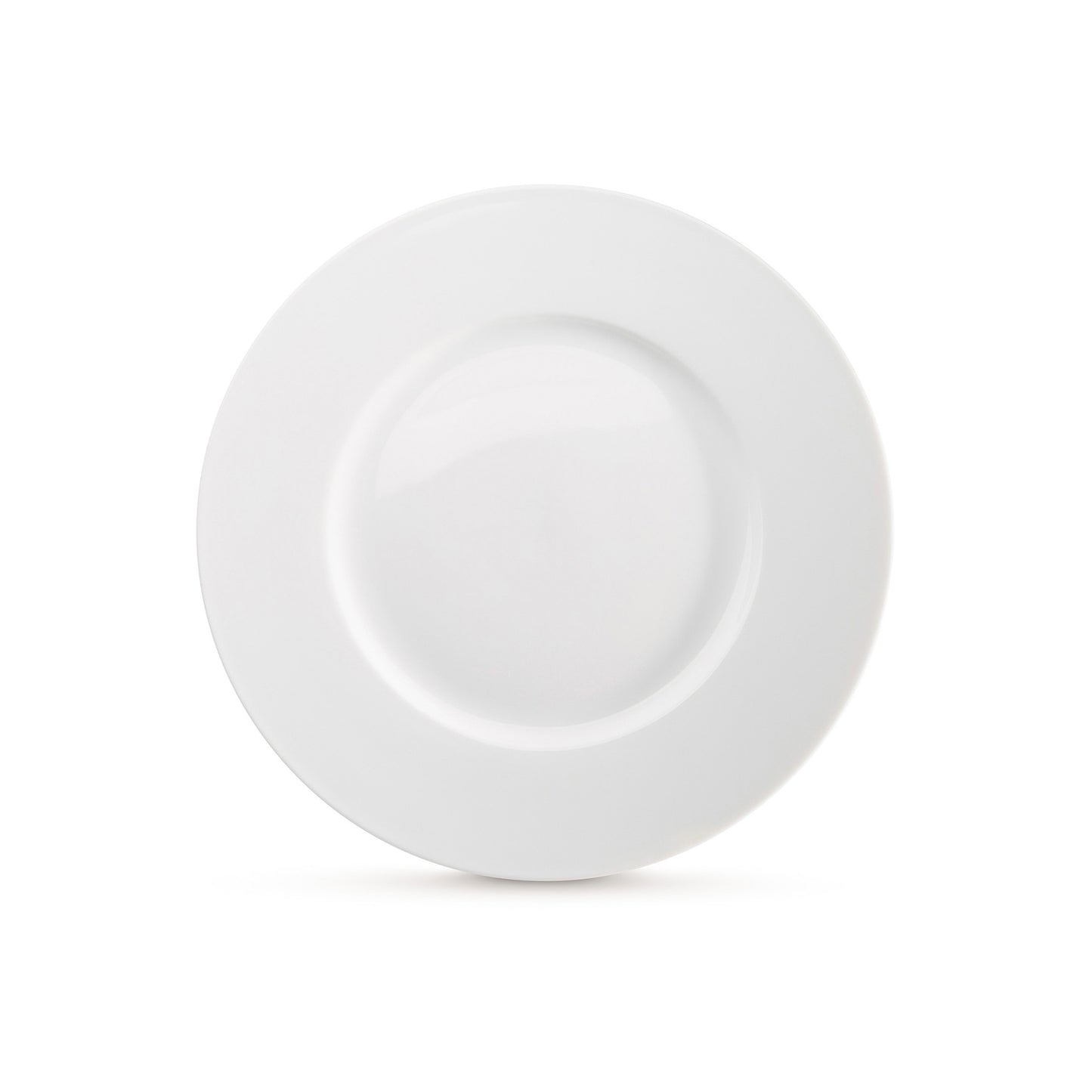 11 3/4" white porcelain dinner plate, top view, media 2 of 4