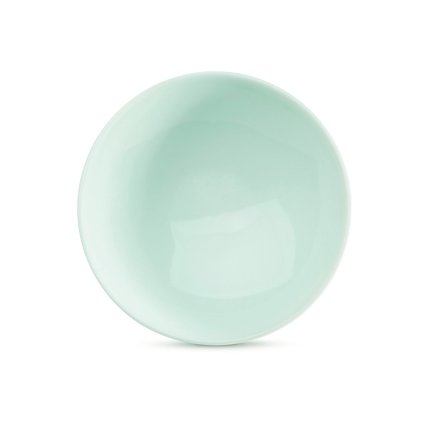 7" green celadon porcelain bowl, top view, media 2 of 5